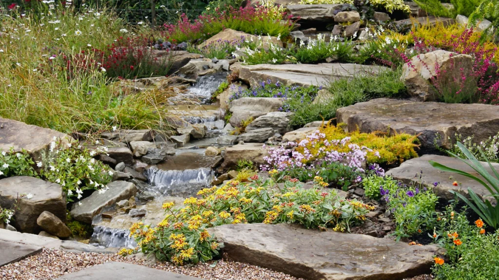 How do I build a rock garden_